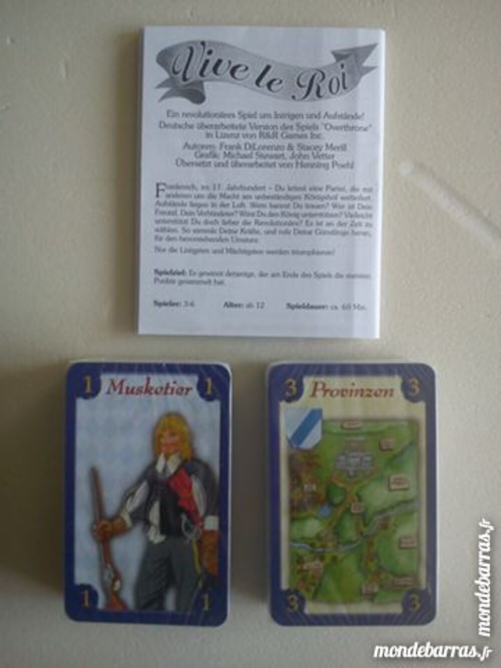 Jeu de Soci&eacute;t&eacute; - Vive le Roi -- Le jeu de Cartes Jeux / jouets