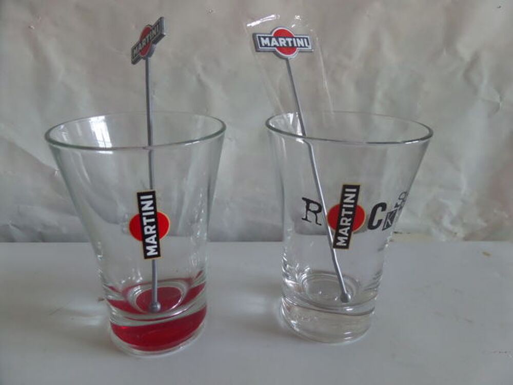  verres de martini tous differents 