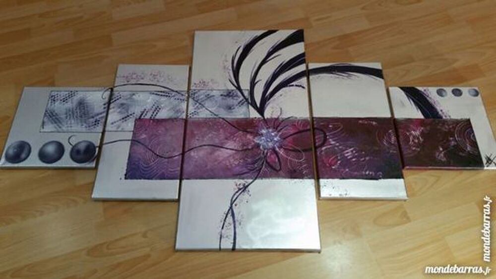Tableau moderne: Explosion violette Décoration
