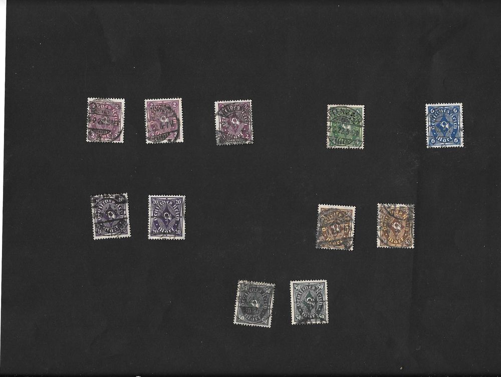 Timbres Deustsches Reich Cor Postal 