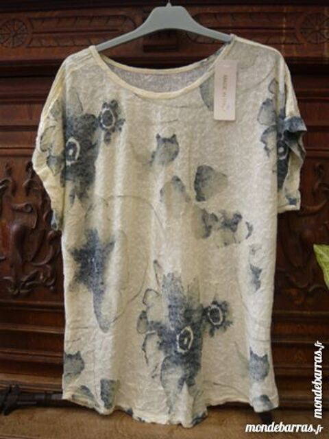 tunique neuve jaune p�le avec motifs bleu fonc� 10 Vitry-sur-Seine (94)