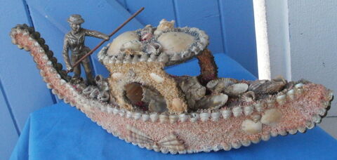 Gondole decorative VINTAGE en sable et coquillages 15 Montauban (82)