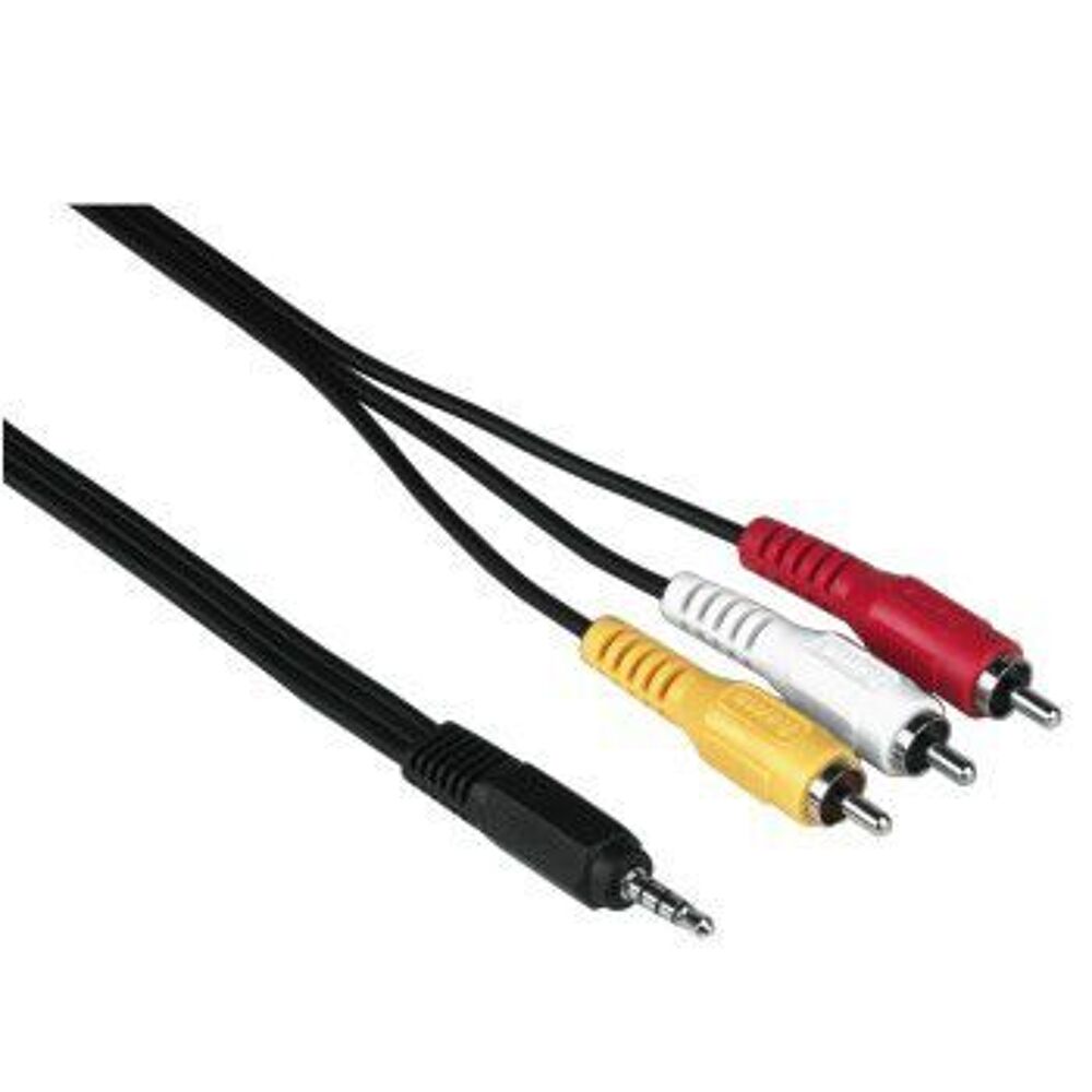 Cable, 4-pin 3.5 Jack Plug-3 RCA (phono) Plugs, 1, Matériel informatique