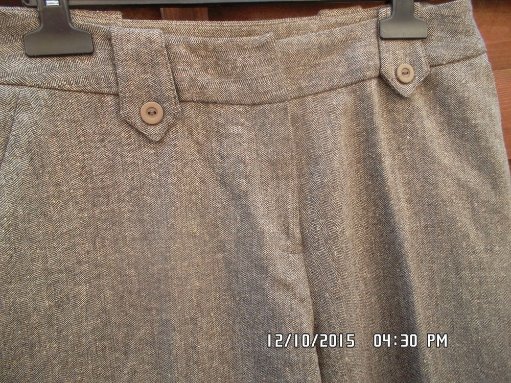 PANTALON GRIS ET MARRON CLAURA CLEMENT*JUSTE 3E*KIKI60230 Vêtements