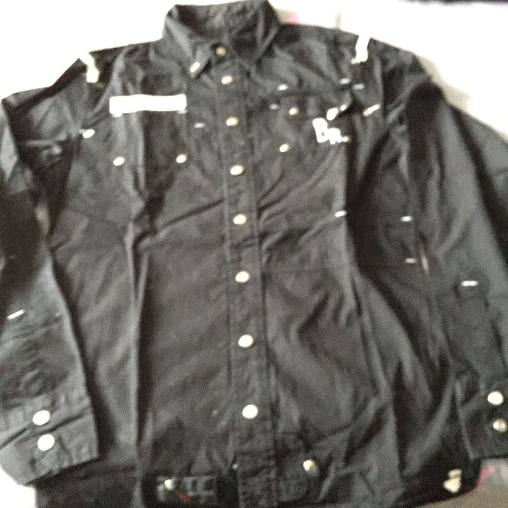 CHEMISE RIVALDI NOIRE "BLUE RAG" T. M coton Vêtements