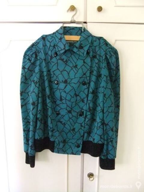 Ensemble jupe + haut noir et turquoise 12 Thiais (94)