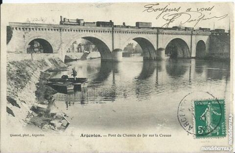indre argenton 1 lot de 3 CPA 26 Tours (37)