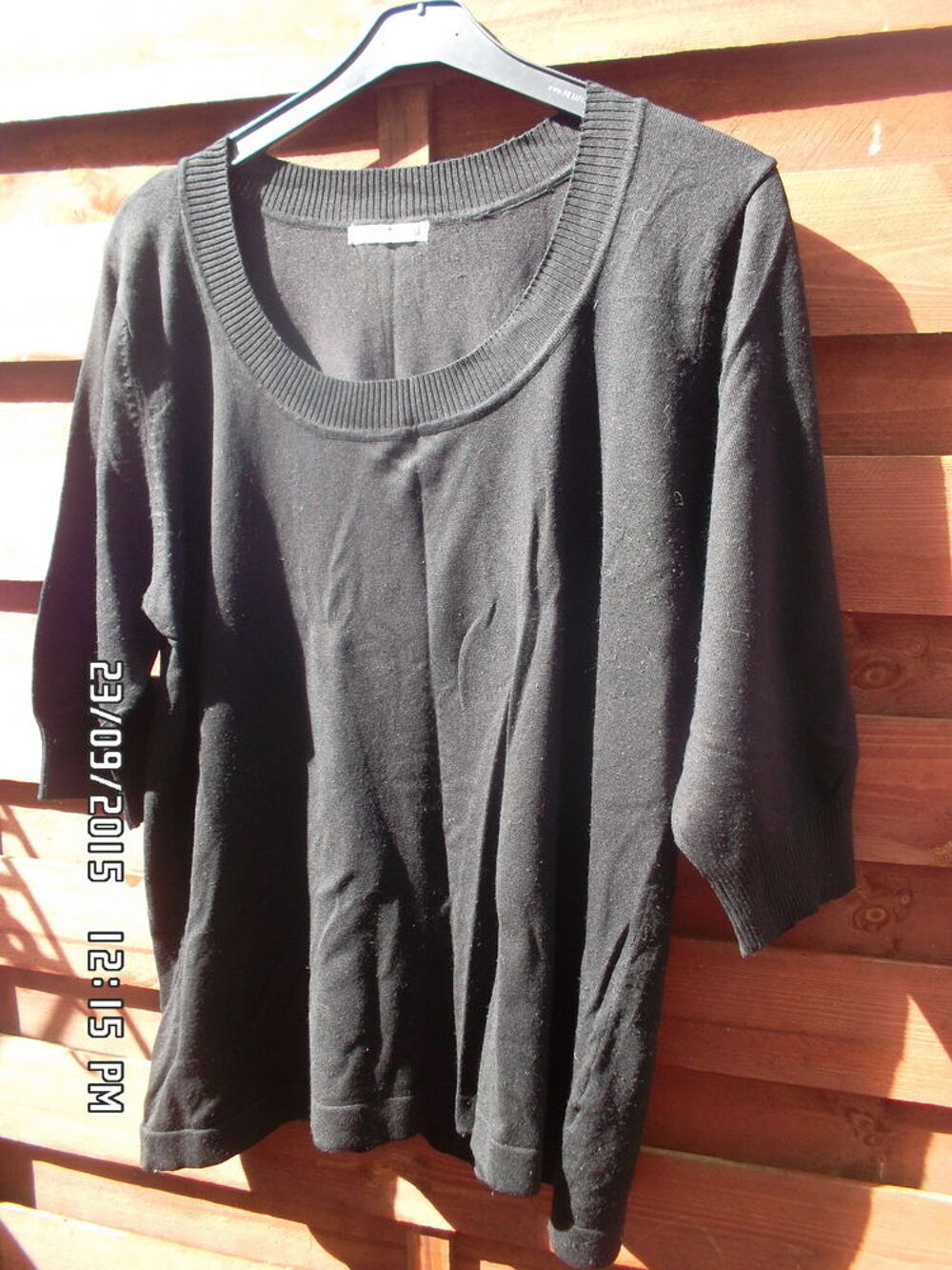PULL NOIR*JUSTE 2E*KIKI60230 Vêtements