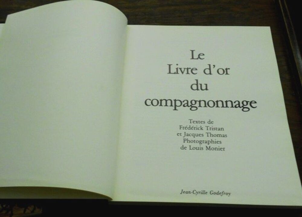 livre d'or du compagnonnage Jean-Cyrille Godefroy Livres et BD