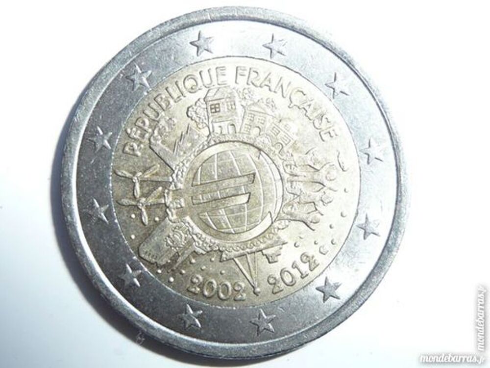 Pi&egrave;ce 2 Euros comm&eacute;morative Les 10 ans €uro 