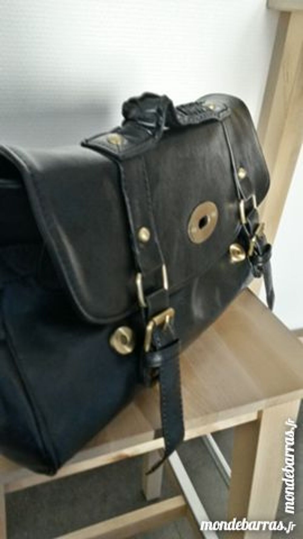 Sac &agrave; main noir Maroquinerie