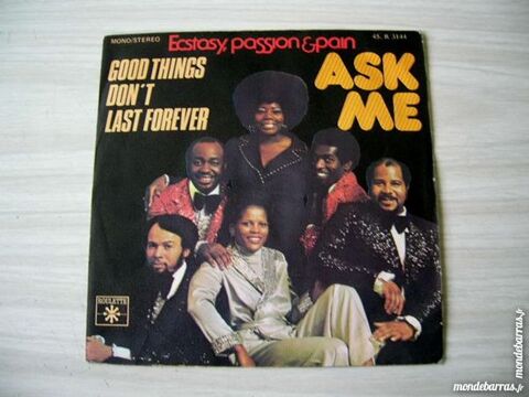45 TOURS ECSTASY, PASSION & PAIN Ask me - FUNK 8 Nantes (44)
