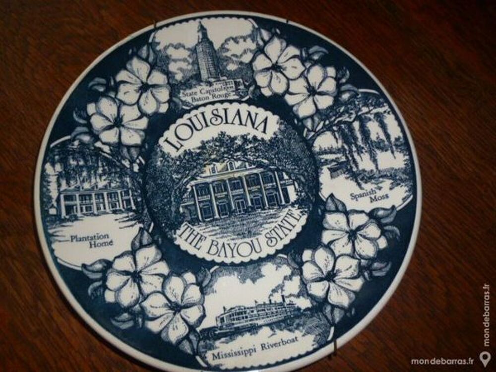 Assiette de Collection Motifs Am&eacute;ricain 