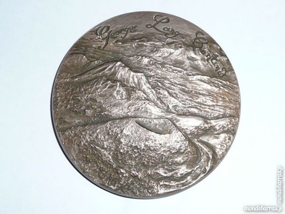 Rare M&eacute;daille en bronze sur imprimerie Chamali&egrave;res 