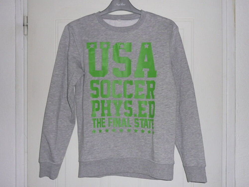 SWEAT SHIRT GRIS 12 ANS Vêtements enfants