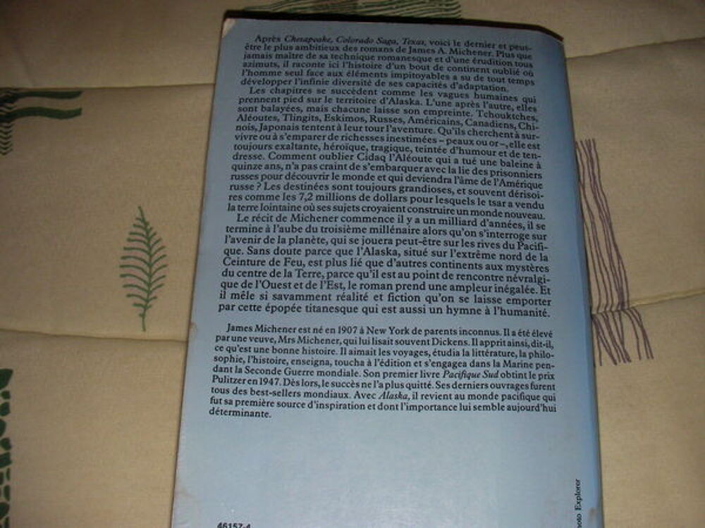 ALASKA de James A Michener roman Livres et BD