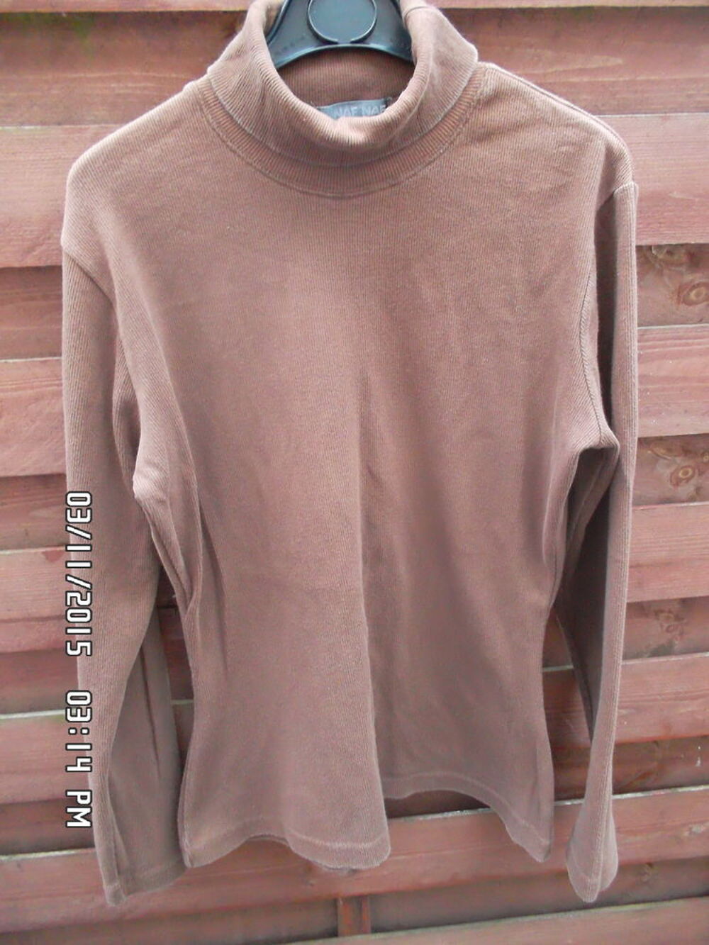 SOUS PULL MARRON NAF NAF*JUSTE 2E*KIKI60230 Vêtements