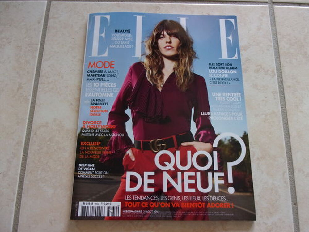 Magazine Elle N&deg; 3634- Hebdomadaire 21/08/15 Livres et BD