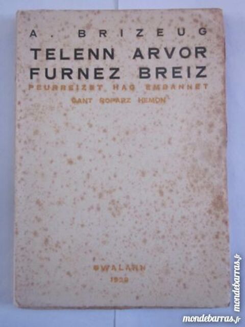 livre écrit en breton  TELENN ARVOR FURNEZ BREIZ 10 Brest (29)