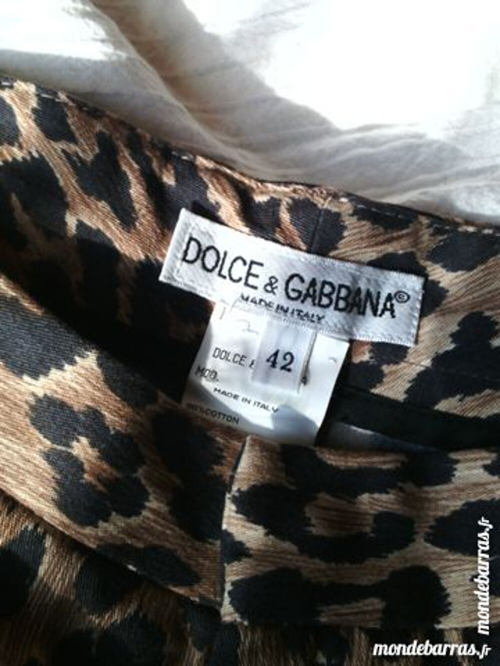 DOLCE &amp; GABBANA Pantalon panth&egrave;re Vêtements