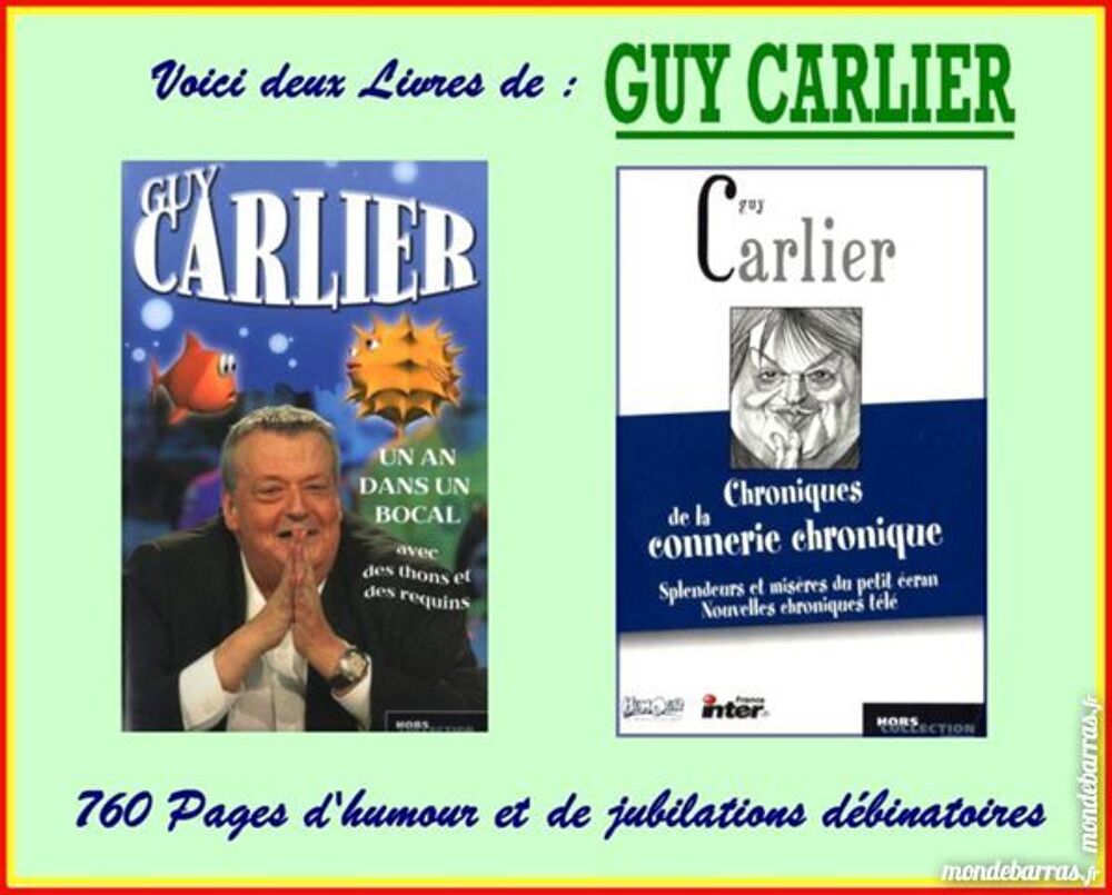 2 livres de : GUY CARLIER / les-livres-de-jac Livres et BD