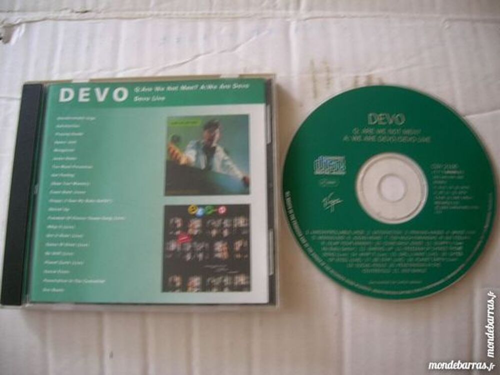 CD DEVO Q: Are we not Men A: We are Devo Live CD et vinyles