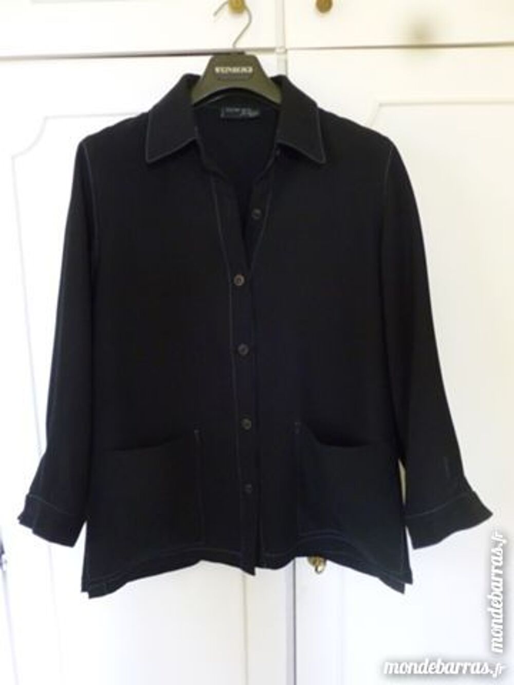 Chemisier-veste noir Vêtements