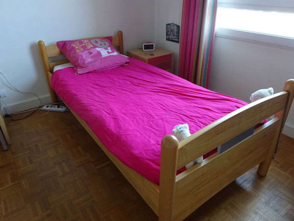 LIT &amp; MATELAS GAUTIER + COUETTE &amp; HOUSSE Meubles