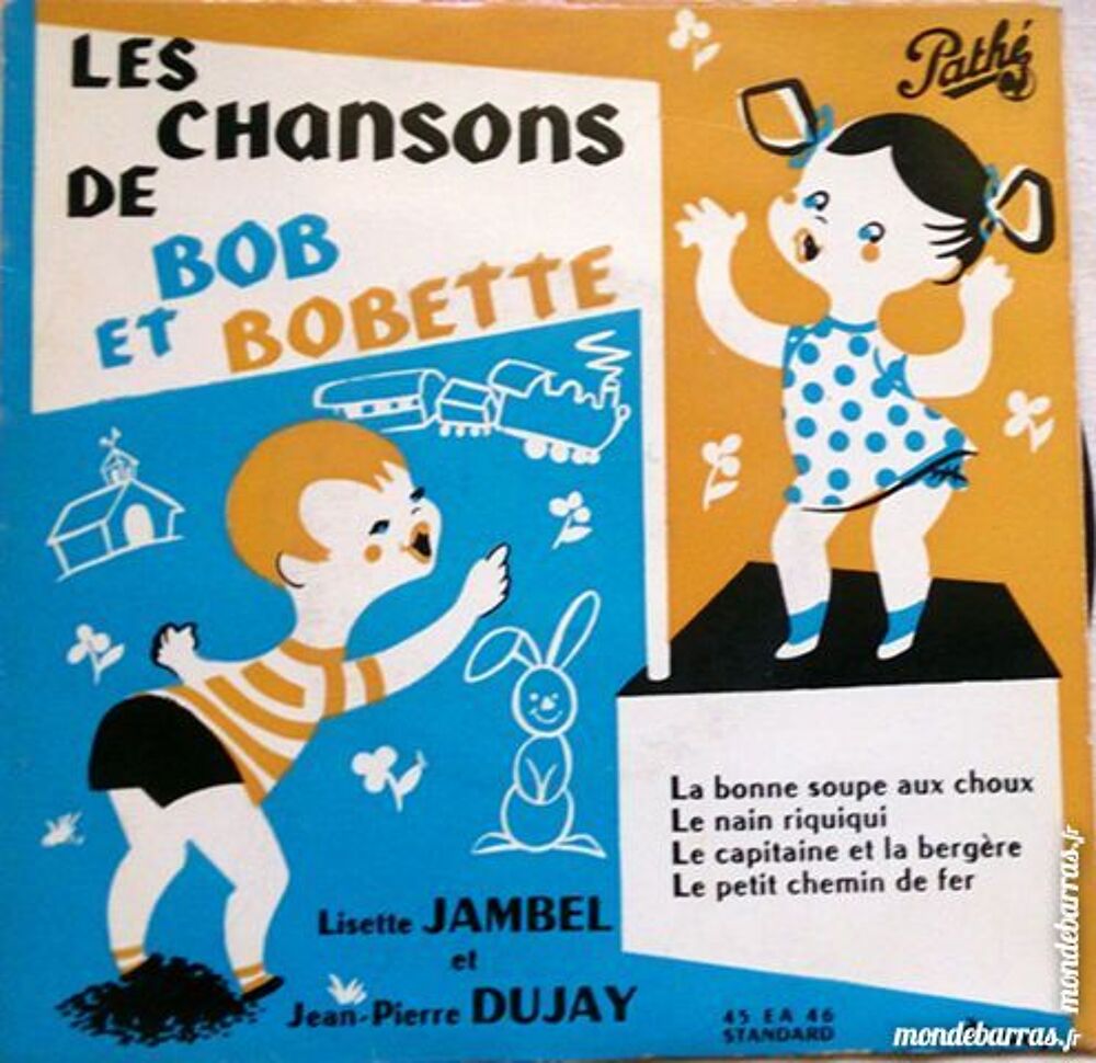 Vinyle 45T Les chansons de Bob et Bobette Enfants CD et vinyles