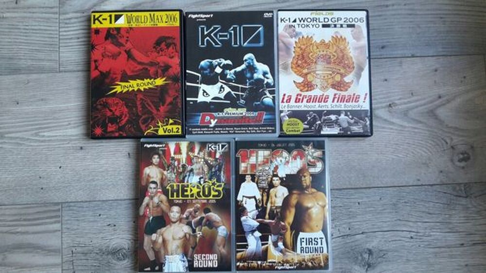 lot DVD K1 et boxe tha&iuml; DVD et blu-ray