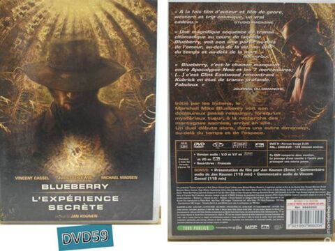 Dvd - blueberry - l'esperience secrete (v.cassel) 5 Mons-en-Barul (59)