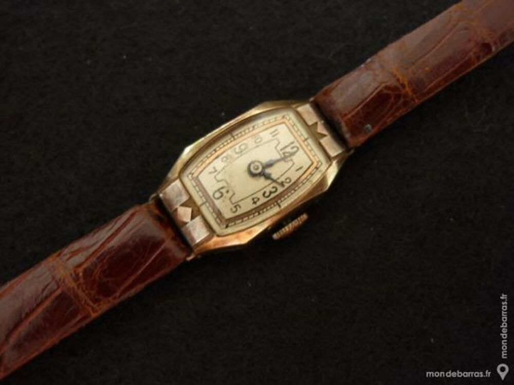 MONTRE DAME MECANIQUE or &amp; argent 1930 VIN0007 Bijoux et montres