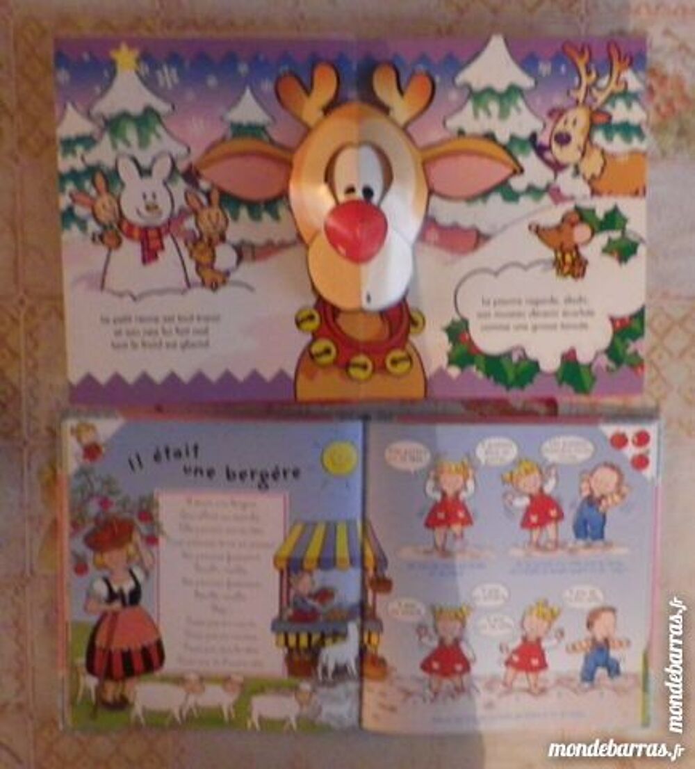 LOT 2 LIVRES ENFANTS JOIES DE L'HIVER ET CHANSONS Livres et BD