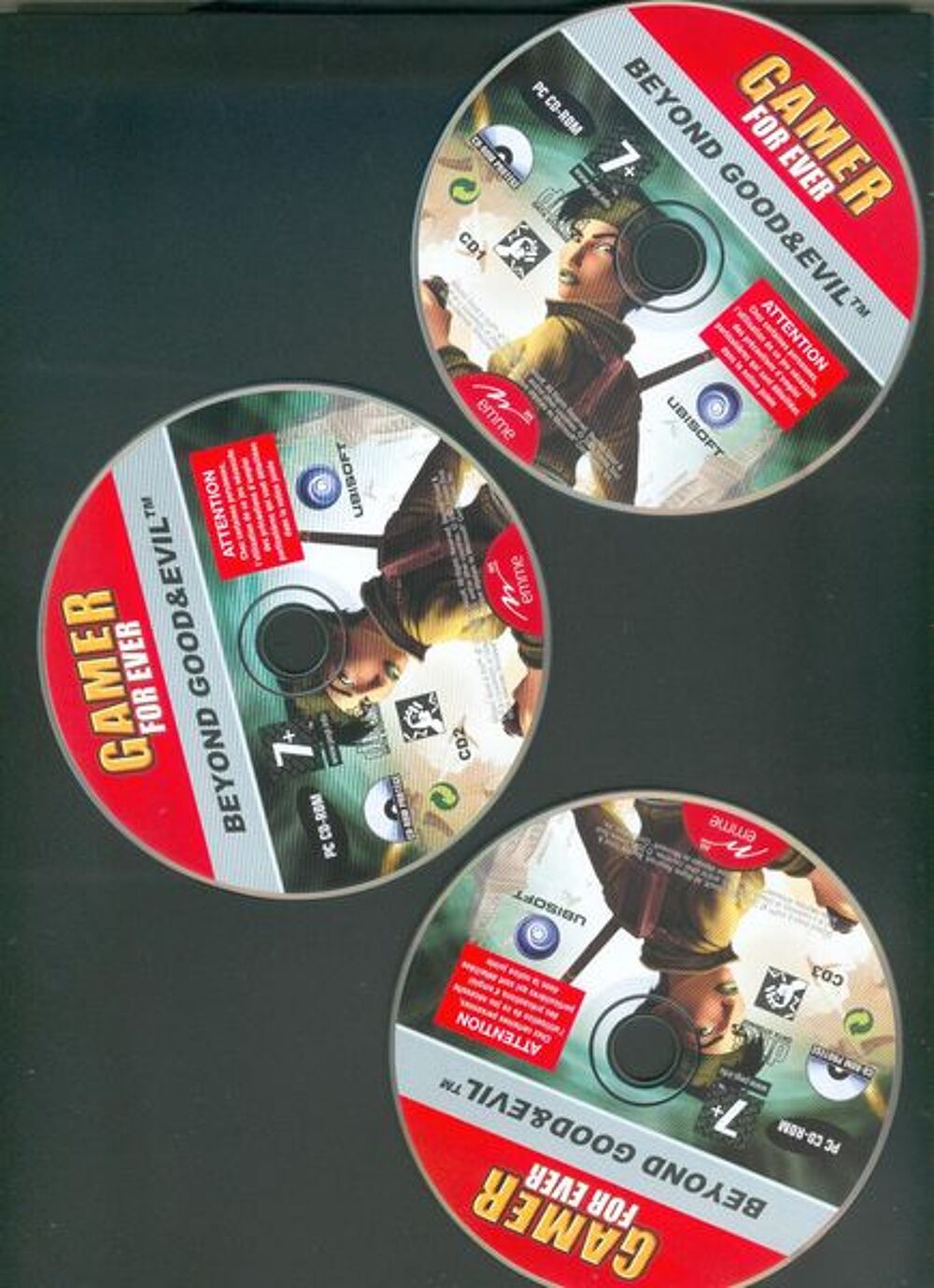 BEYOND GOOD &amp; EVIL - pour PC - 7 ans et +
3 cd.......... Consoles et jeux vidos