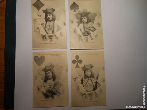 CPA serie de 8  Horoscope 4 valets 4dames 28G2 8 Gr�zieu-la-Varenne (69)