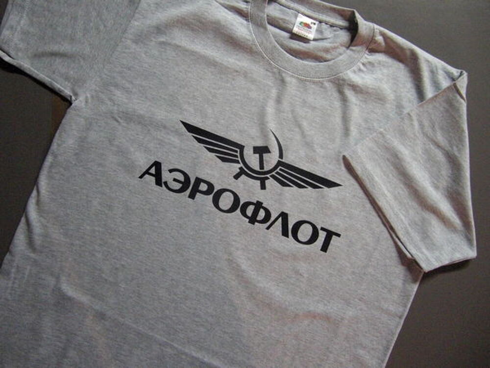 T-shirt Aviation Russe (A&eacute;roflot), NEUF. Vêtements