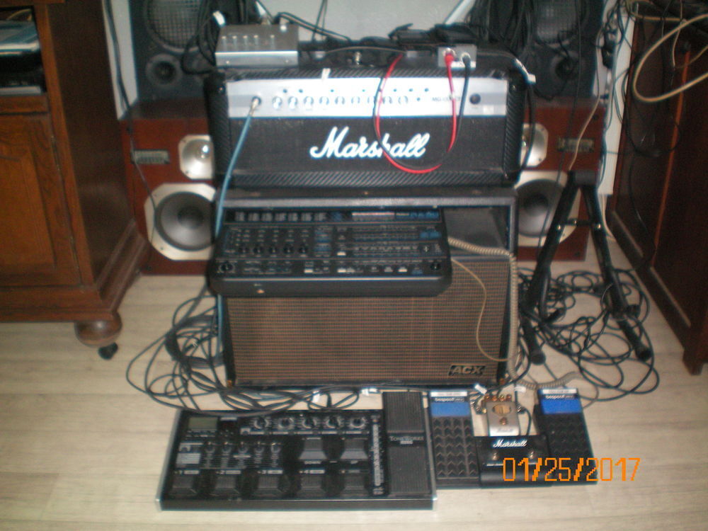 TETE D'AMPLI MARSHALL 100W. Instruments de musique