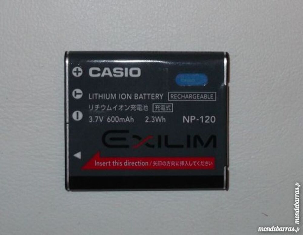 Batterie pour appareil photo CASIO EXILIM EX-ZS10 Photos/Video/TV