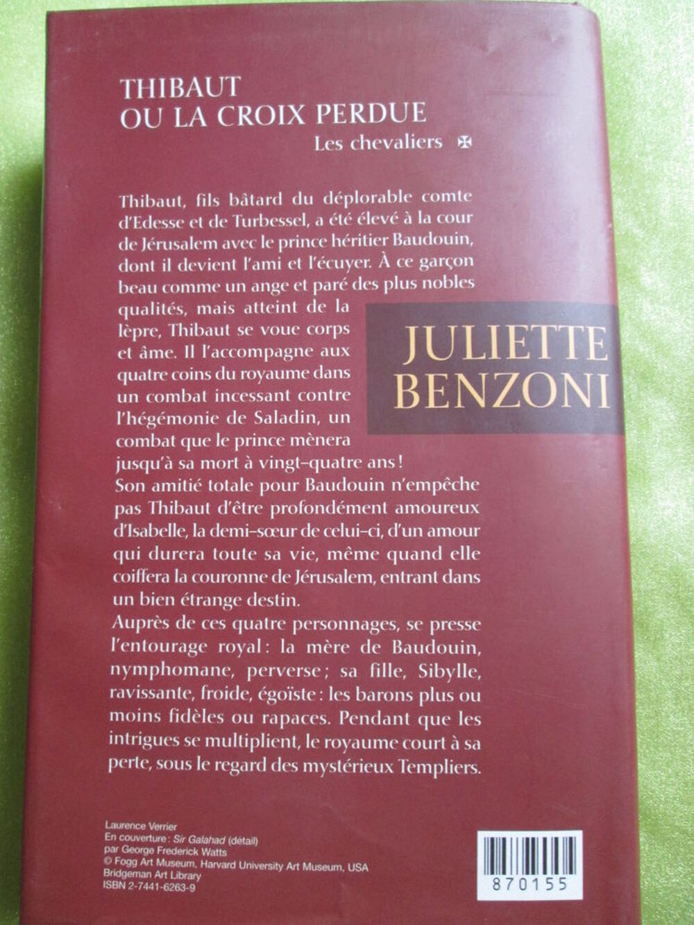 Roman de Juliette Benzoni "Thibaut ou la Croix Perdue Livres et BD