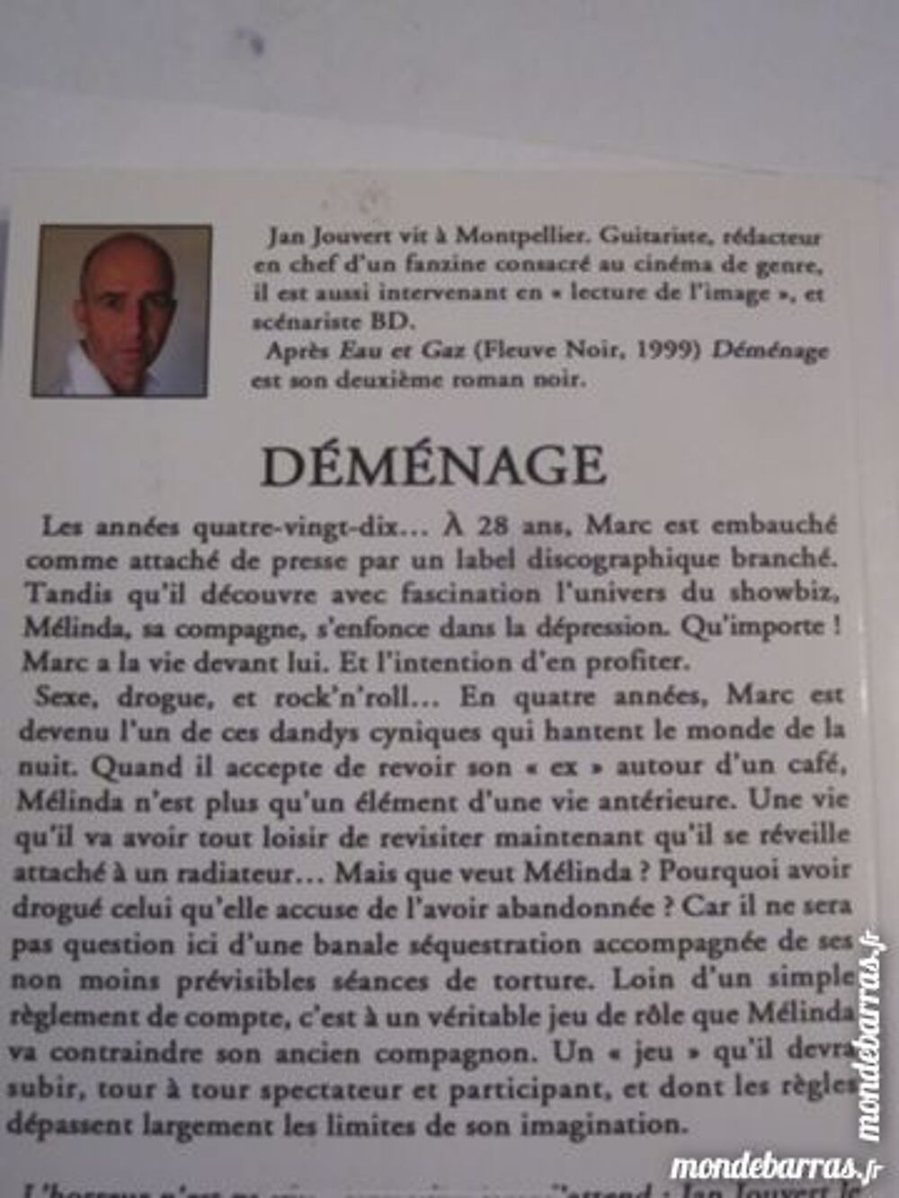 DEMENAGE par JAN JOUVERT policier E D B Livres et BD