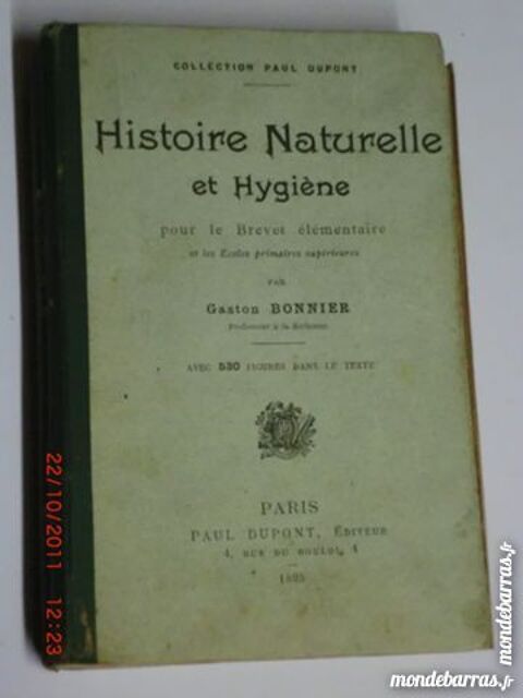 histoire naturelle et hygi�ne 9p8 5 Gr�zieu-la-Varenne (69)