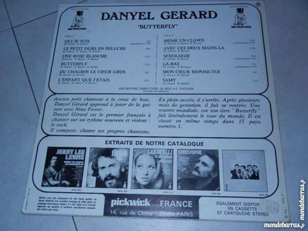 danyel g&eacute;rard CD et vinyles