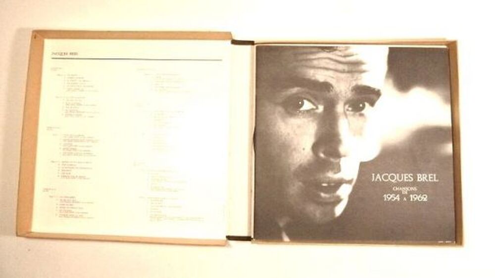 "Coffret de 5 disques ""Jacques BREL 1954/1962." CD et vinyles