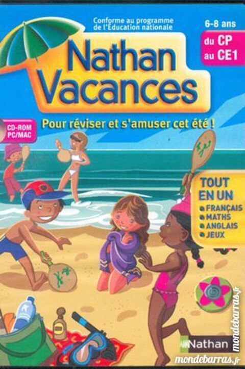 Nathan vacances du CP au CE1 � 6 - 8 ans � PC/MAC 5 Sept�mes-les-Vallons (13)