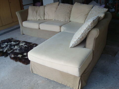 canap angle en tissu lin beige  
150 Villenave-d'Ornon (33)