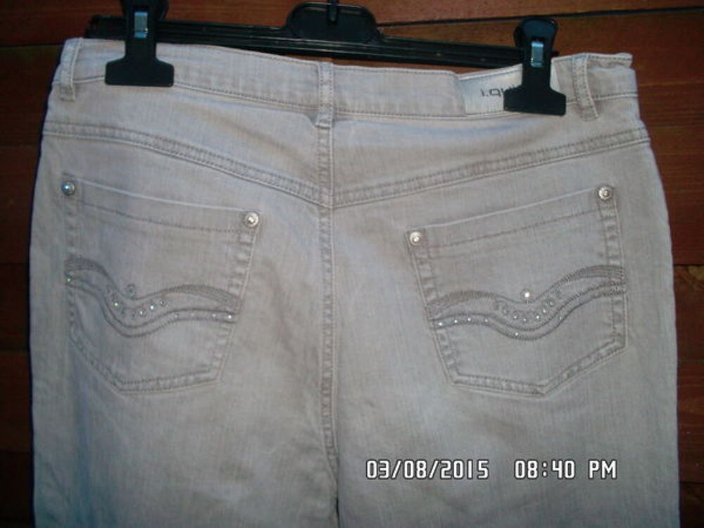 JEAN GRIS CLAIR*JUSTE 2E*KIKI60230 Vêtements