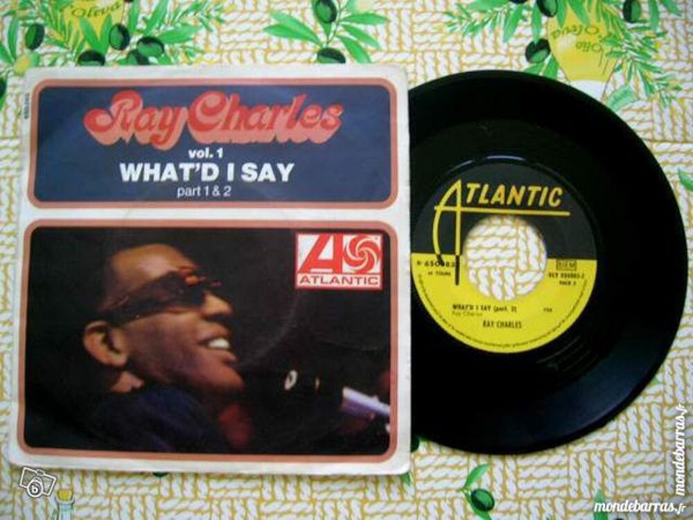 45 TOURS RAY CHARLES What'd I say Part 1 &amp; 2 CD et vinyles