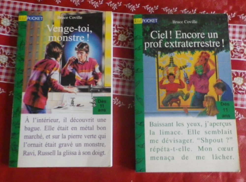 LOT DE 2 KID POCKET VENGE-TOI MONSTRE et ENCORE UN PROF EXTR Livres et BD