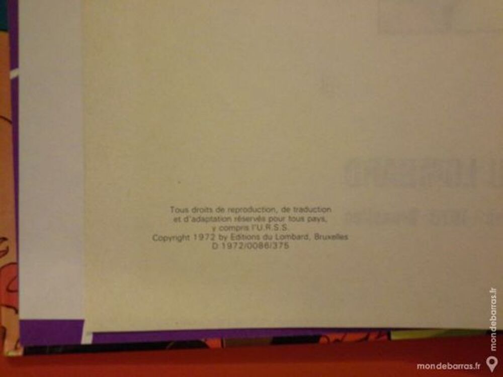 BD blake et mortimer 1972 Livres et BD