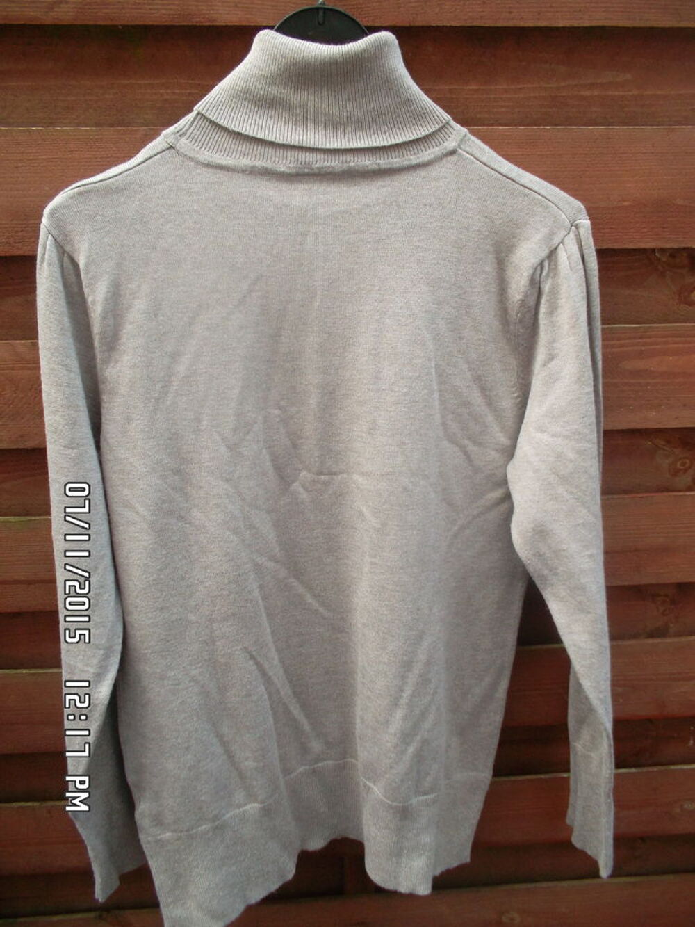 PULL MARRON CLAIR CAMAIEU*JUSTE 2E*KIKI60230 Vêtements